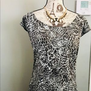 Plus size Jennifer Lopez animal print dress